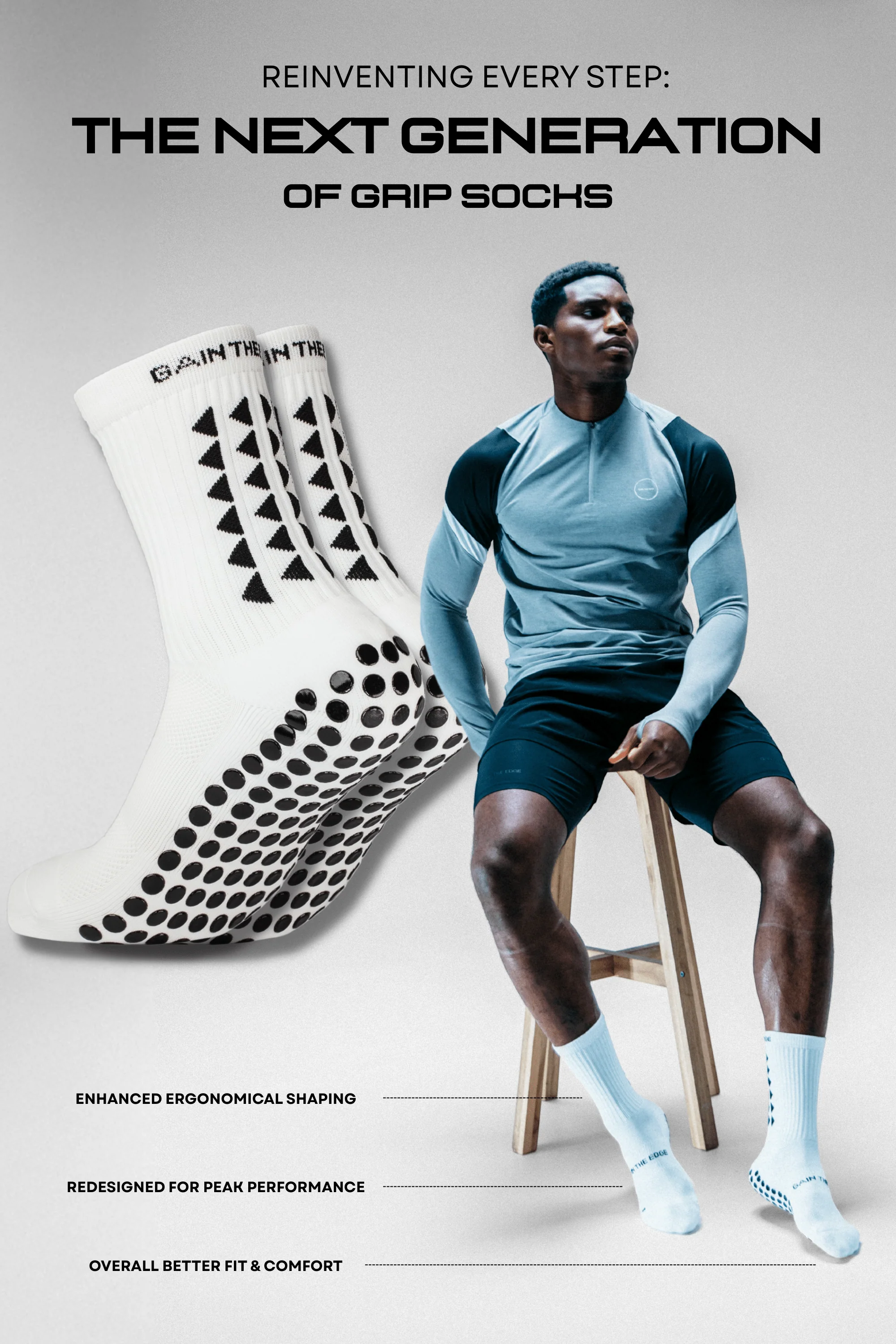 GRIP SOCKS 3.0  MidCalf Length - White - Image 3