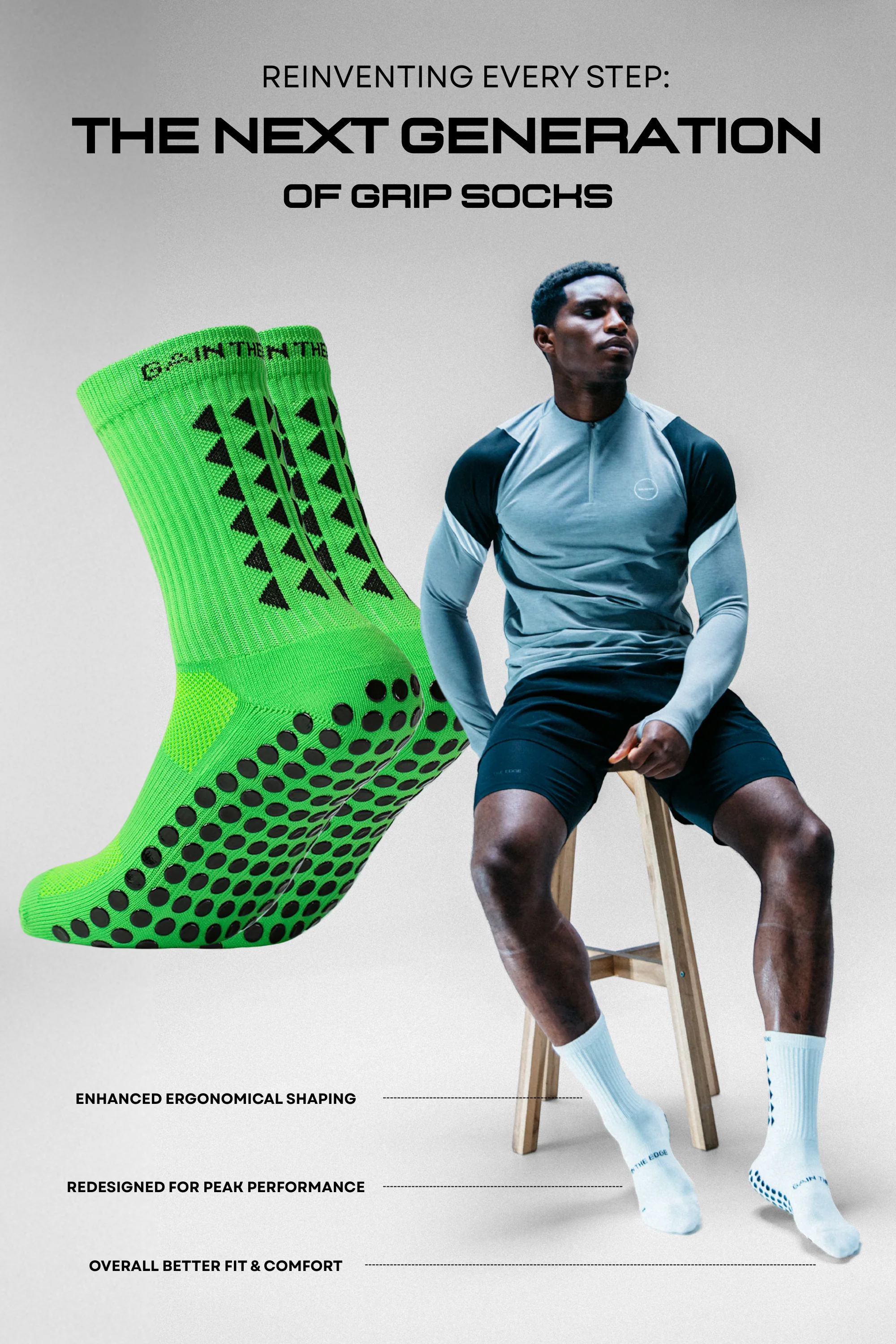 GRIP SOCKS 3.0 MidCalf Length - Green - Image 3