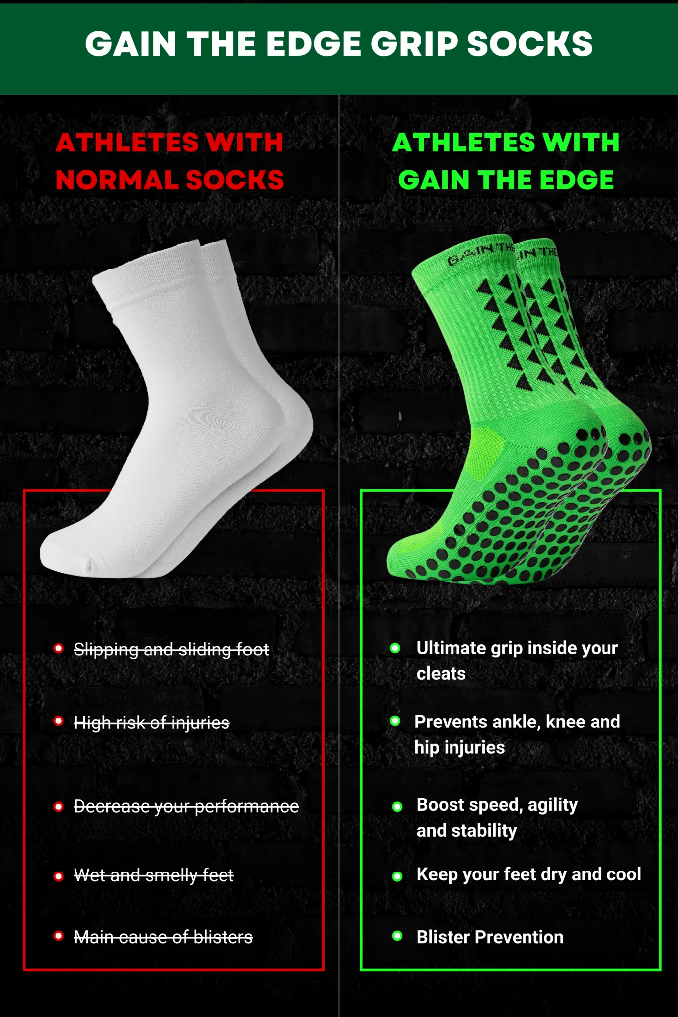 GRIP SOCKS 3.0 MidCalf Length - Green - Image 4