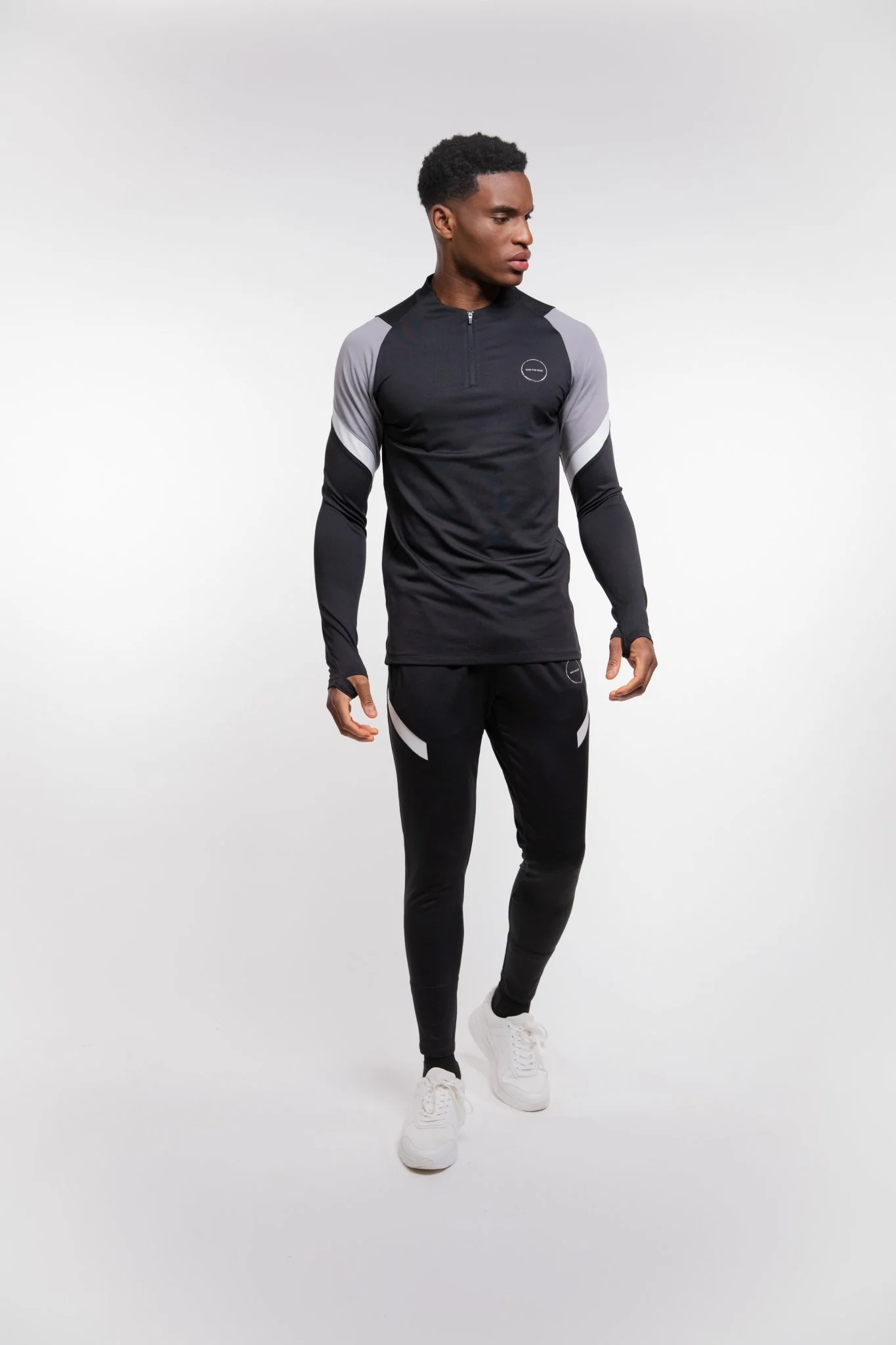 Elite Training Pant In Black & White - Image 3