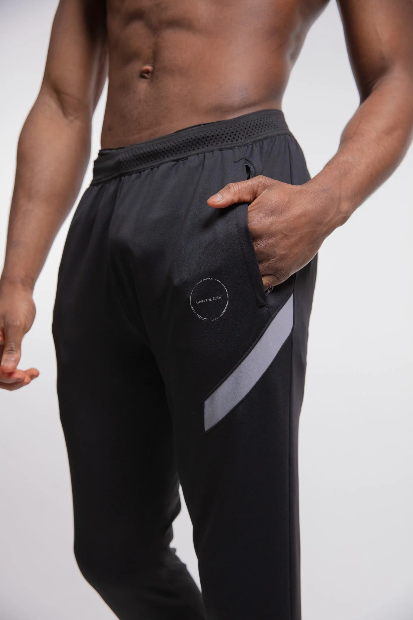 Elite Training Pant In Black & Grey - Image 5
